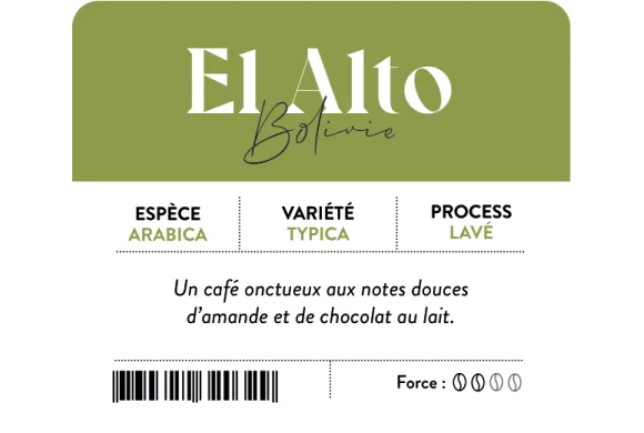 Terroir café : Café de Bolivie - El Alto