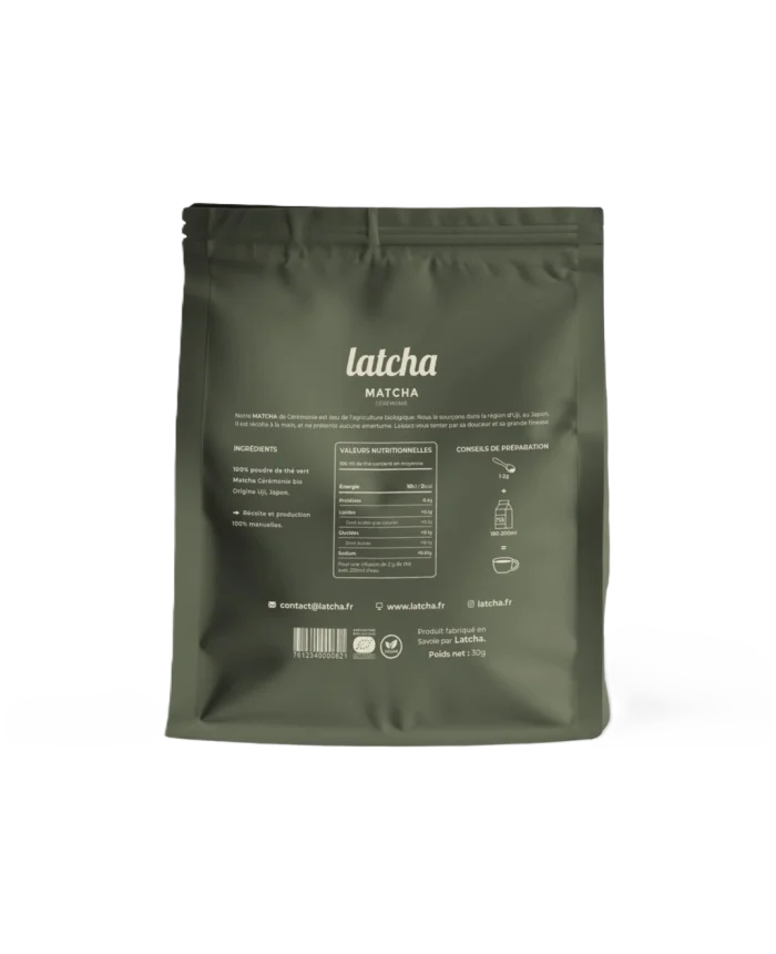 Terroir café : Matcha Cérémonie Bio - Latcha - 30g