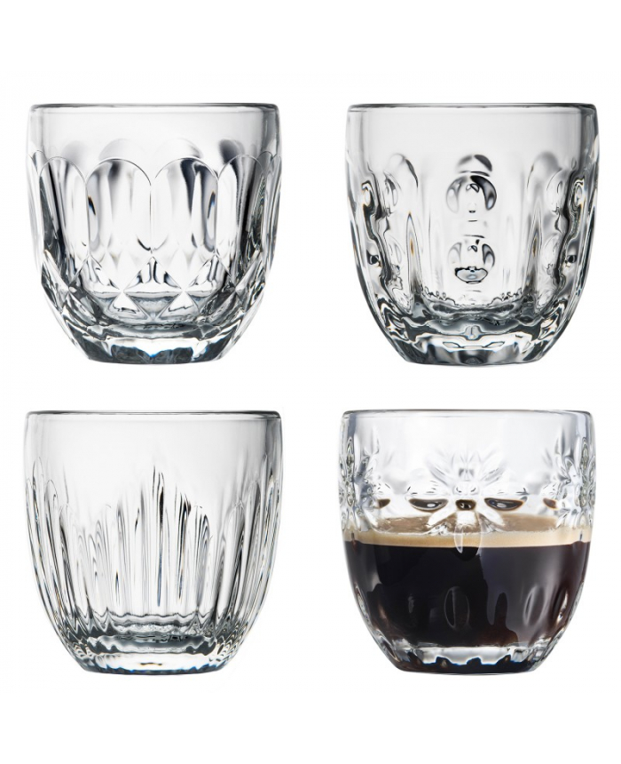 Terroir café : coffret 4 tasses troquet, 
