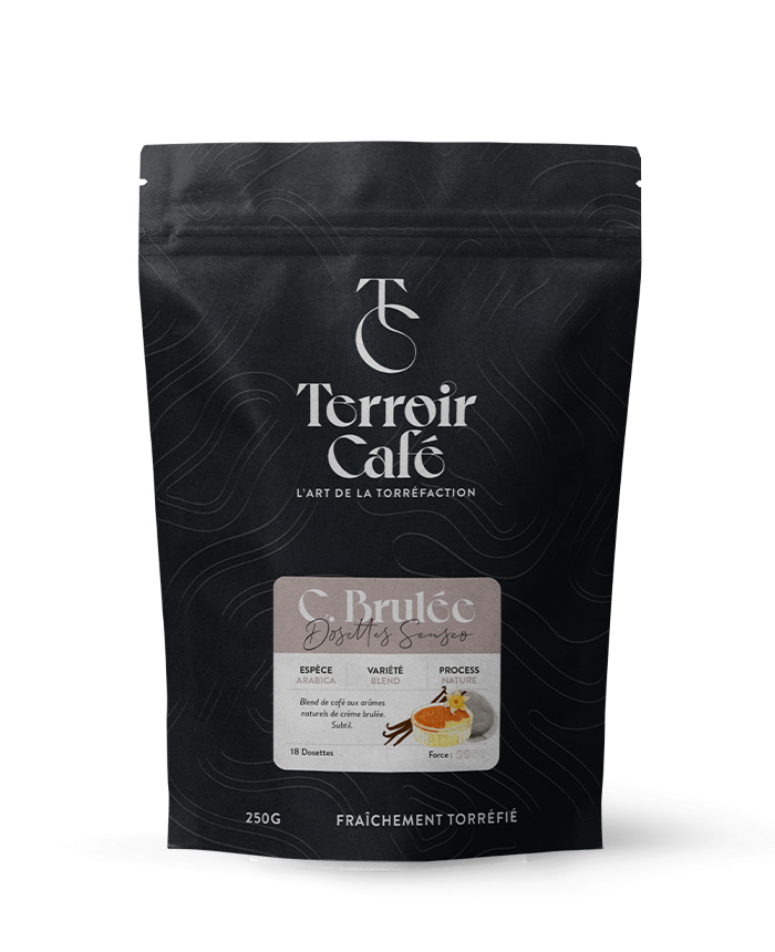 Terroir café : Dosettes - Crème brûlée